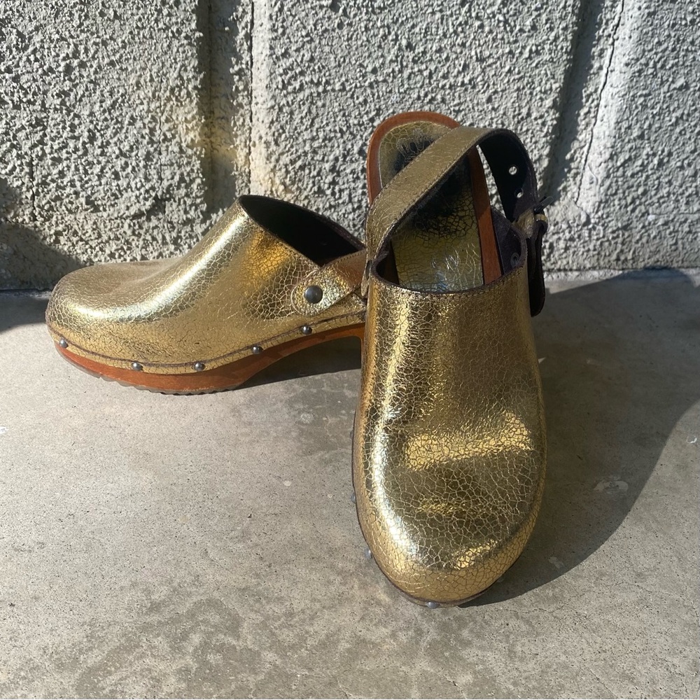 Juicy Couture Golden Clogs